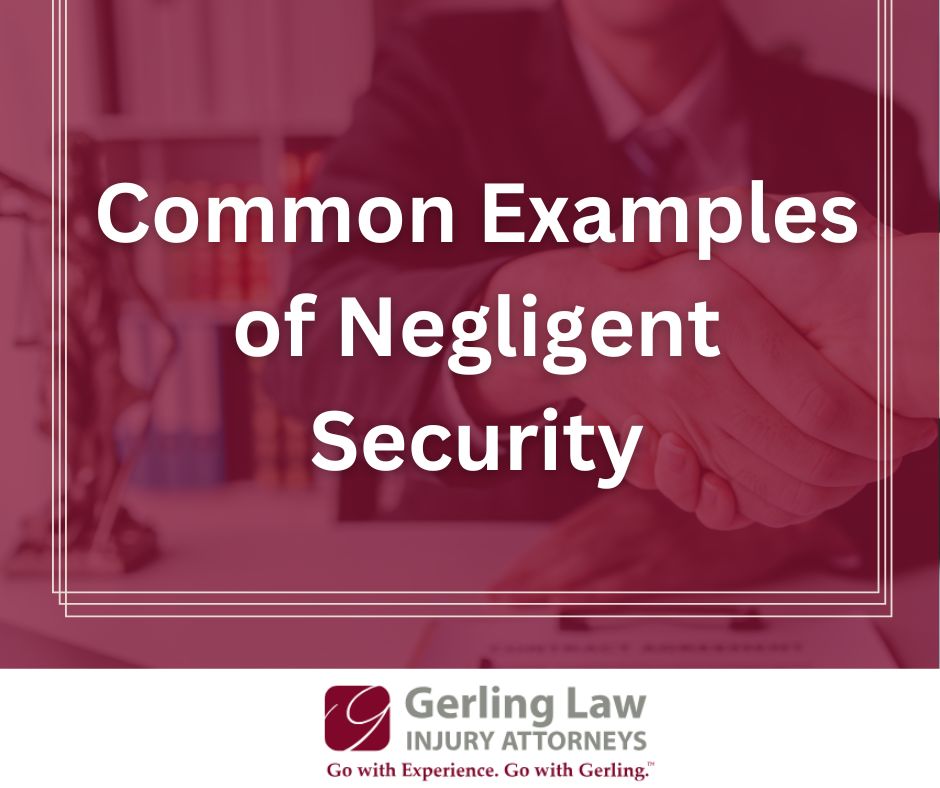 Common Examples of Negligent Security